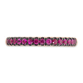 0.39ct 14k Rose Gold Ruby Lady's Band
